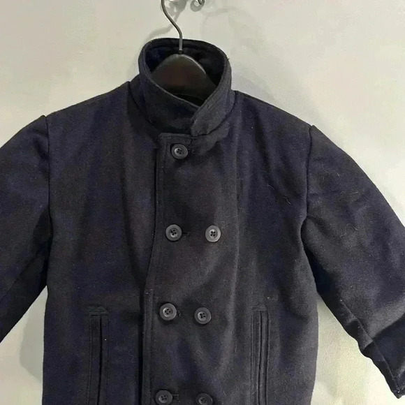 GAP  - Navy wool blend double insulated breasted peacoat. Size 5 - Picture 3 of 9
